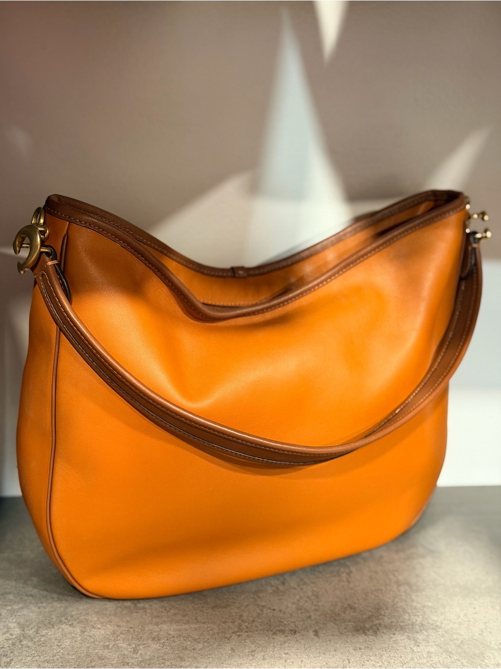 Coach Soft Tabby Hobo Tote In Canyon Leather EUC